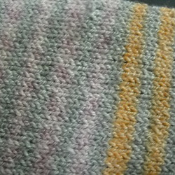 手編みの靴下　コットンと竹繊維を含んだ糸で編んだ靴下（女性用 c） 6枚目の画像