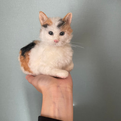 国内作家さま 羊毛フェルト 三毛猫さん 超リアルな三毛猫の作り方を伝授！動画で学べる羊毛フェルトの
