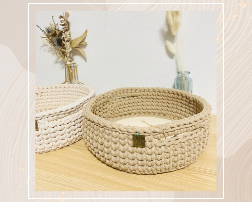 バスケット かご 手編み 北欧 7-S フリーボックス・小物入れ HYGGE