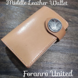 Middle Leather Wallet FORANRO 1枚目の画像