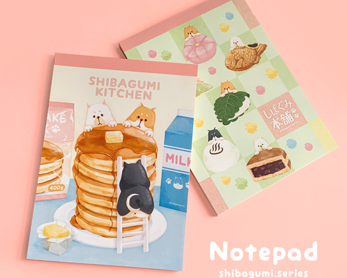 柴組】柴犬メモ帳【和菓子&ホットケーキ】 メモ帳 Supergirl 通販