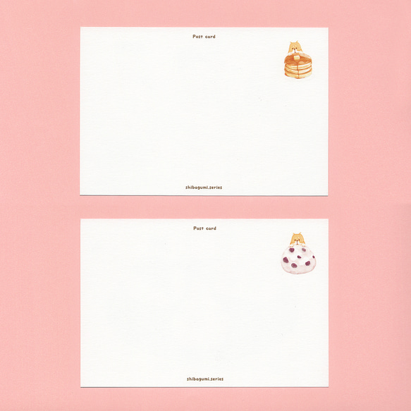 【柴組】柴犬ポストカード【和菓子&ホットケーキ】 3枚目の画像