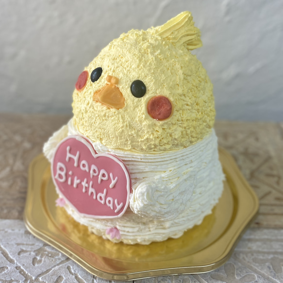 オカメインコの立体ケーキ　誕生日　記念日　インコ　ケーキ　[ご希望のお届け日・時間帯をご指定ください] 2枚目の画像
