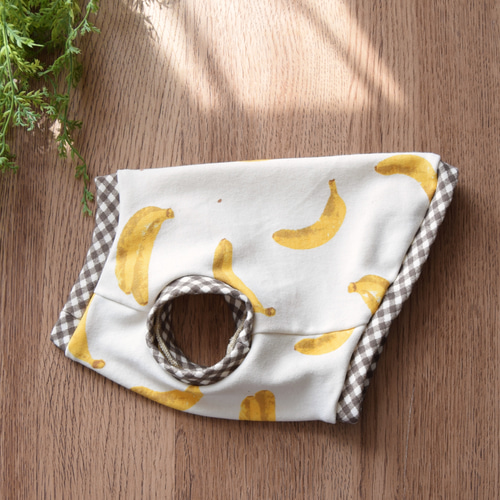 犬服バナナ柄タンクトップ完熟 ハンドメイド ペット服・アクセサリー