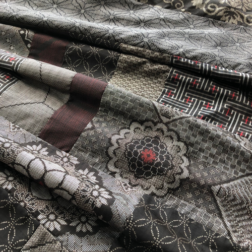 昭和レトロ大正龍郷時代大島パッチワークスカート 昭和レトロ大正龍郷時代大島パッチワークスカート