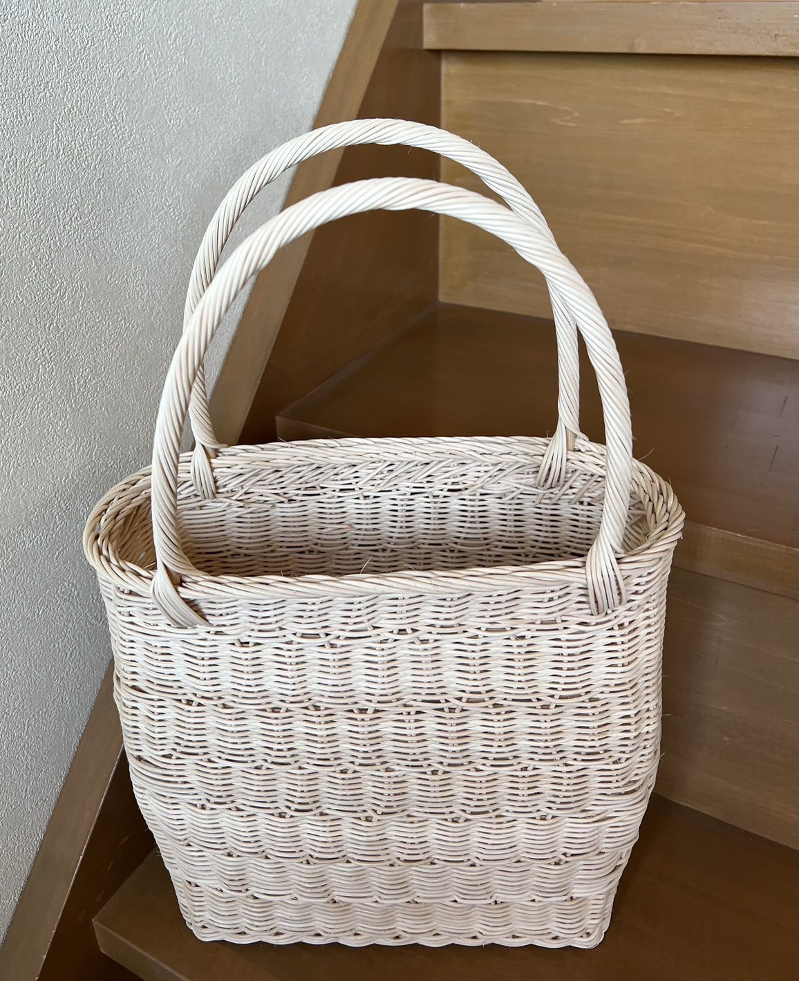 ハンドメイド籠バック！！