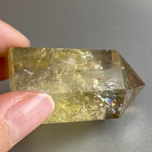 高品質 レインボー シトリン 黄水晶 六角柱 シトリン六角柱 レインボー ポイント 高品質黄水晶 お守 セット