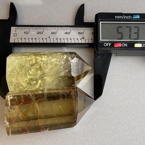 シトリン六角柱 レインボー ポイント 高品質黄水晶 お守 セット シトリン六角柱 レインボー ポイント 高品質黄水晶 お守 セット