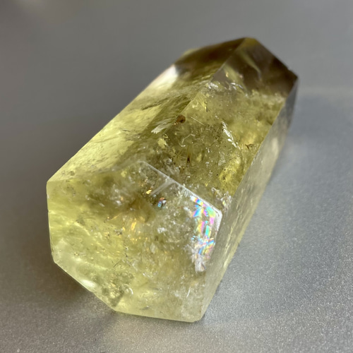 シトリン六角柱 レインボー ポイント 高品質黄水晶 お守 セット シトリン六角柱 レインボー ポイント 高品質黄水晶 お守 セット