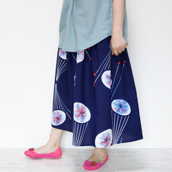 OKINAWA SKIRT LONG -upcycled from unused summer KIMONO 第3張的照片