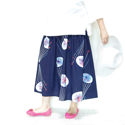 OKINAWA SKIRT LONG -upcycled from unused summer KIMONO 第13張的照片