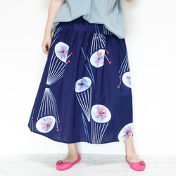 OKINAWA SKIRT LONG -upcycled from unused summer KIMONO 第7張的照片