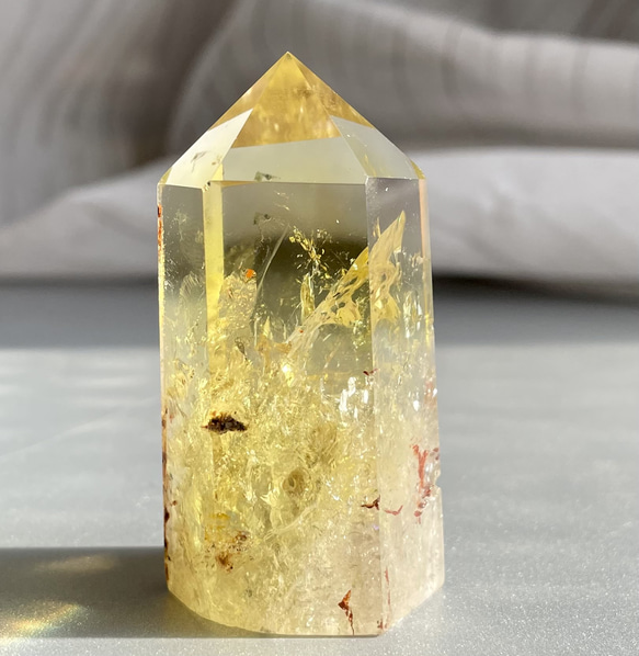 299g 虹 シトリン ポイント クラスター Point 柱 ポイントgi5 【公式通販】