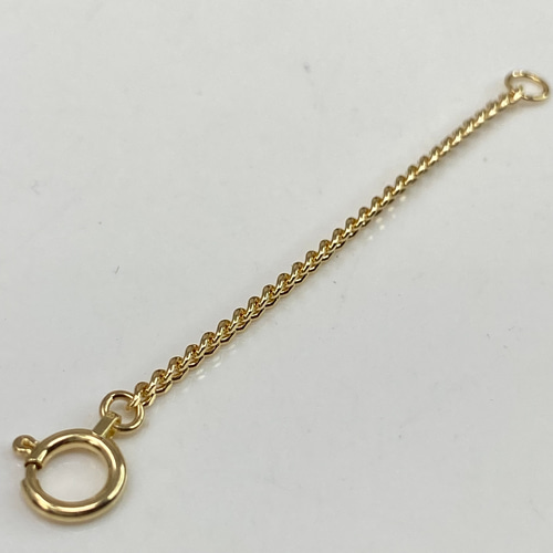 18金 /Au750 ペンダント k18YG AU750 18金 ネックレス 華奢 極細アズキ 0.5g 40センチ