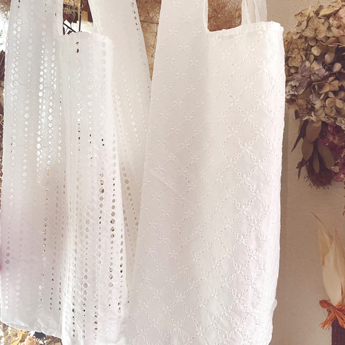 さ・え・ら ヒスクローネ レースが素敵なエコバッグ さえら