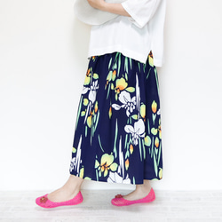 OKINAWA SKIRT LONG -upcycled from unused summer KIMONO 第12張的照片