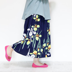 OKINAWA SKIRT LONG -upcycled from unused summer KIMONO 第4張的照片