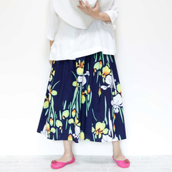 OKINAWA SKIRT LONG -upcycled from unused summer KIMONO 第9張的照片