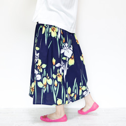 OKINAWA SKIRT LONG -upcycled from unused summer KIMONO 第6張的照片