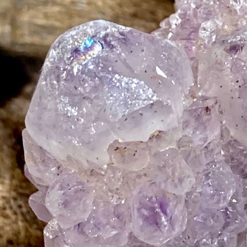 レインボー✨ 精霊を呼ぶ石 カクタスアメジスト サボテン水晶