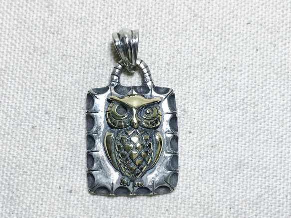 ペンダントトップ フクロウ ネックレス 梟 シルバーアクセサリー