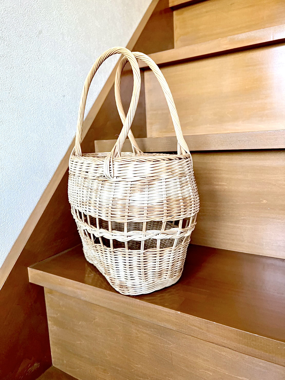 ハンドメイド籠バック 11,100円