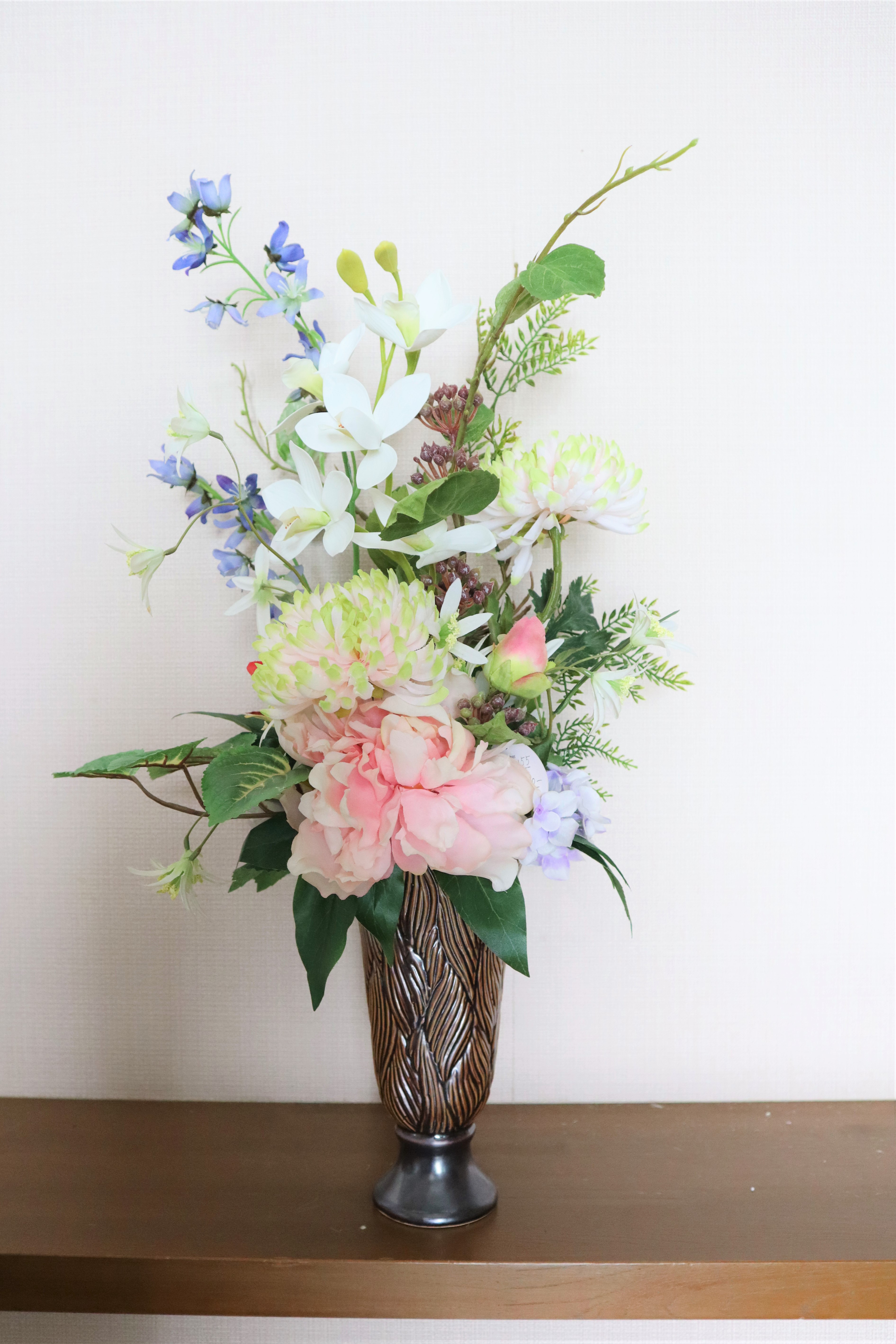 仏花10年以上飾れるお供えの花アレンジ　送料込み（Lサイズアレンジ1個）お供えの花（No.393-155）