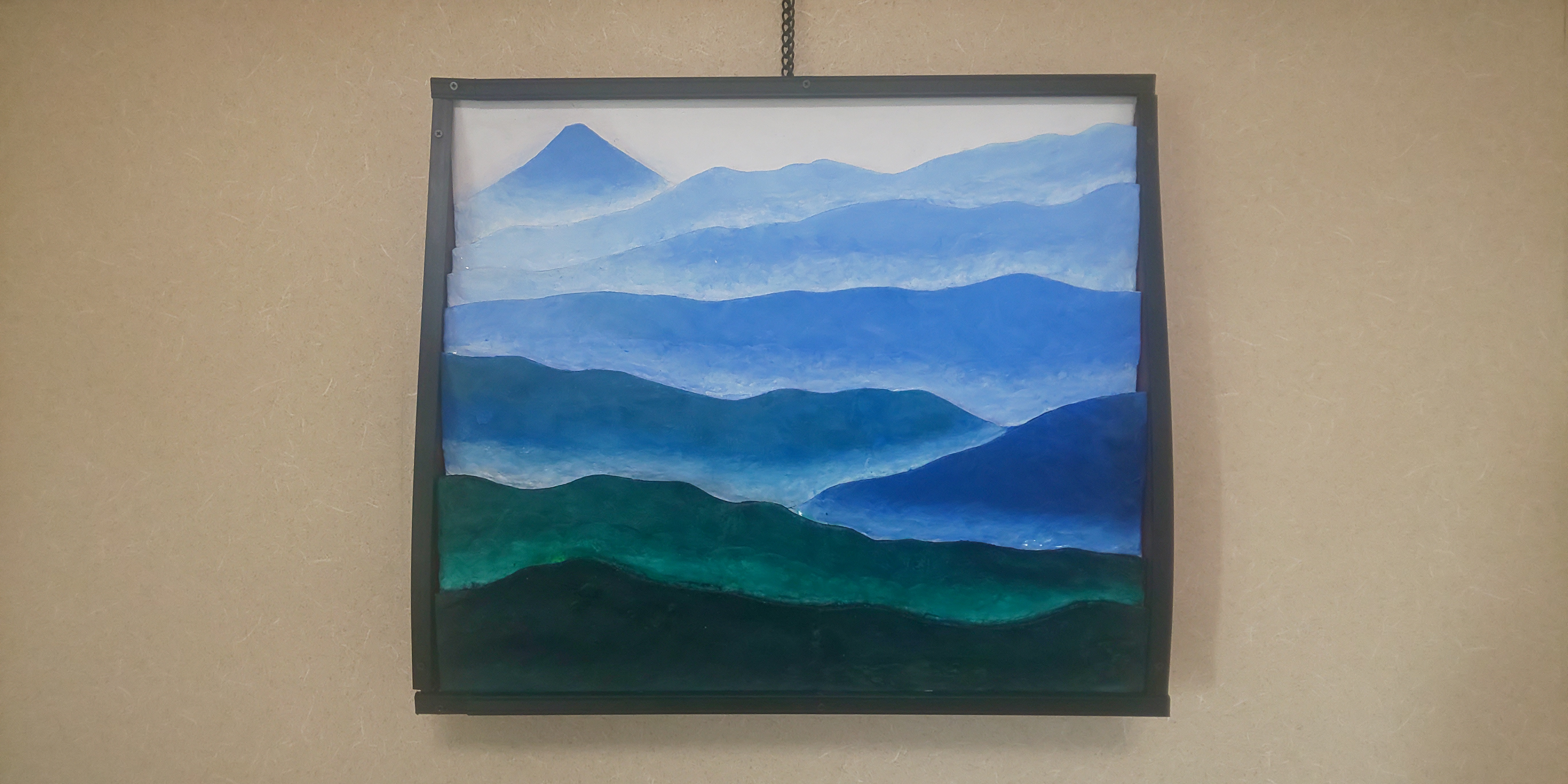 現代アートの「青富士」（3D painting） 現代アートの「青富士」（3D painting） 現代アートの「青富士