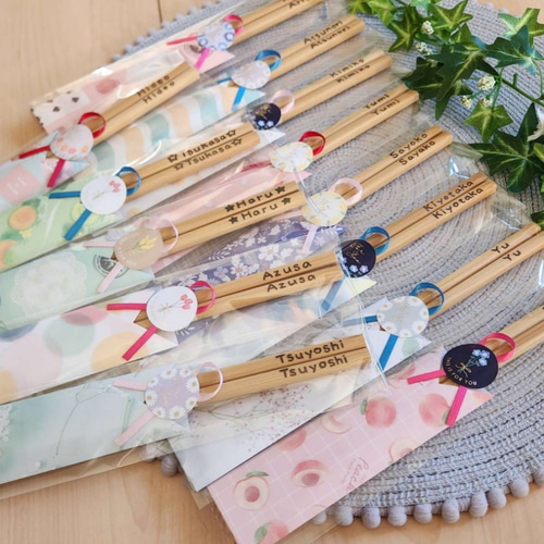 kikkiy様専用☆お箸56膳名入れ ウッドバーニング
