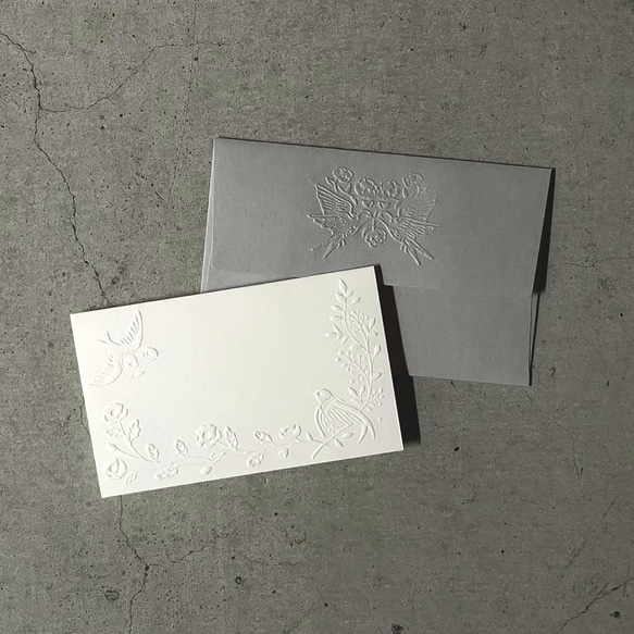 Little Bird Embossed card 5枚目の画像