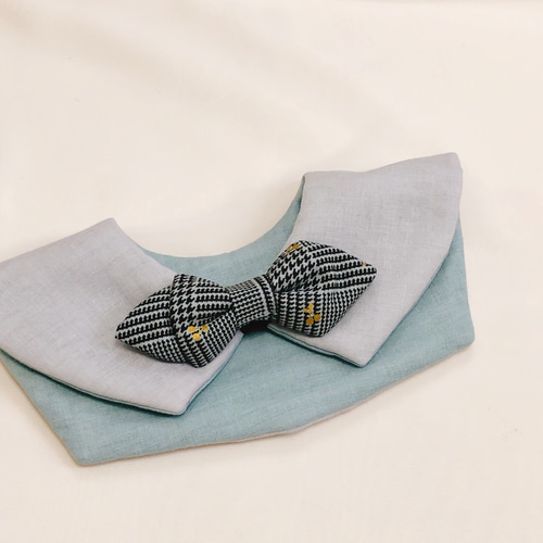 蝶ネクタイ付き セーラースタイ*クラウン刺繍／蝶ネクタイ取り外し可