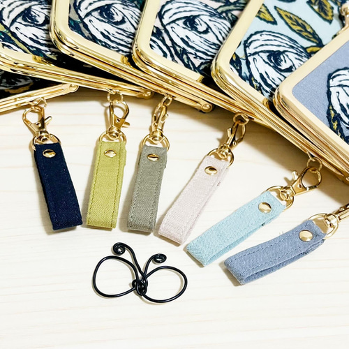 ☆ミナペルホネン☆rosy brownのがま口財布☆持手付 長財布 あと