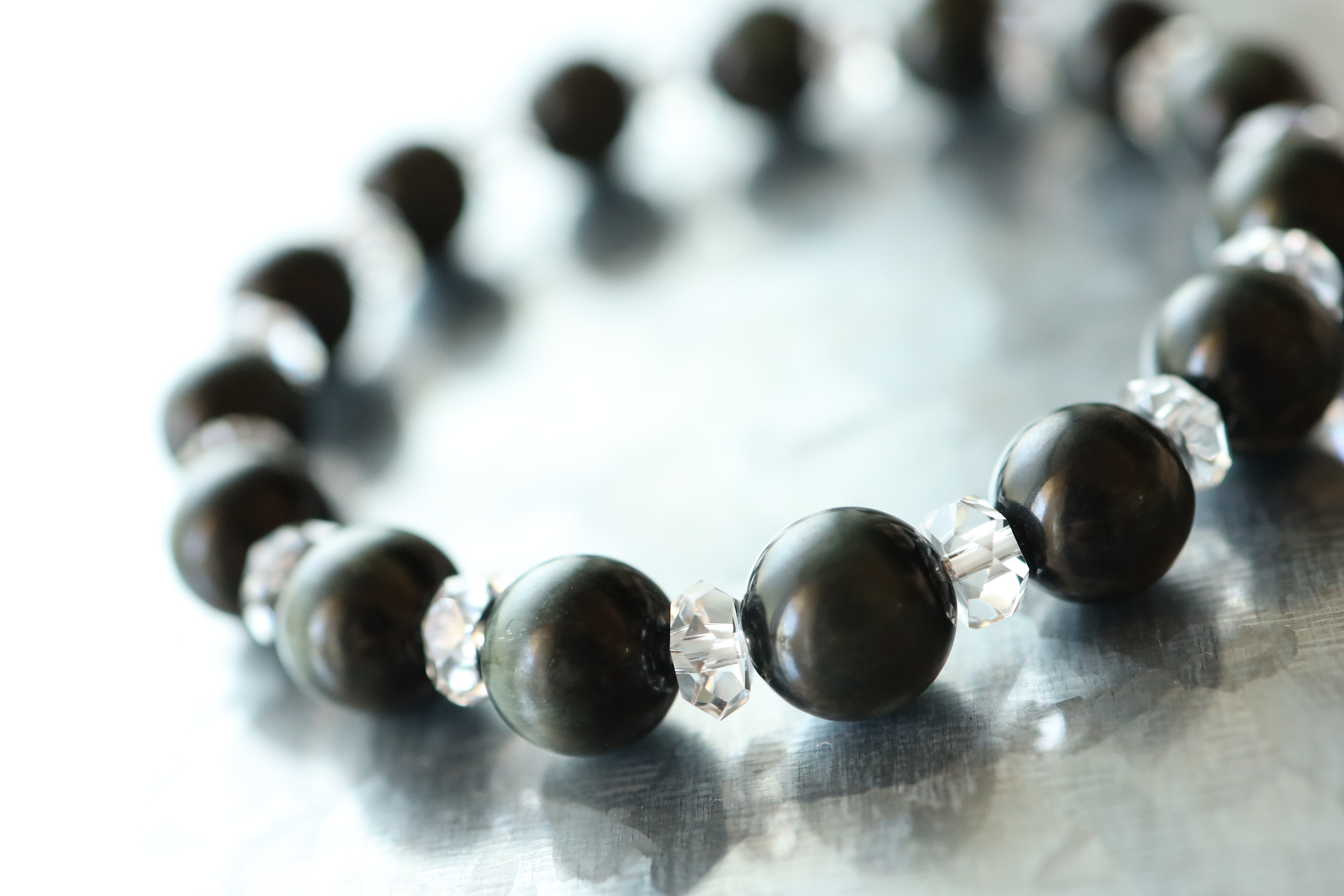 ☆プレミアムブレスレット☆…☆ラビットヘアールチルクォーツ：9.5ミリ