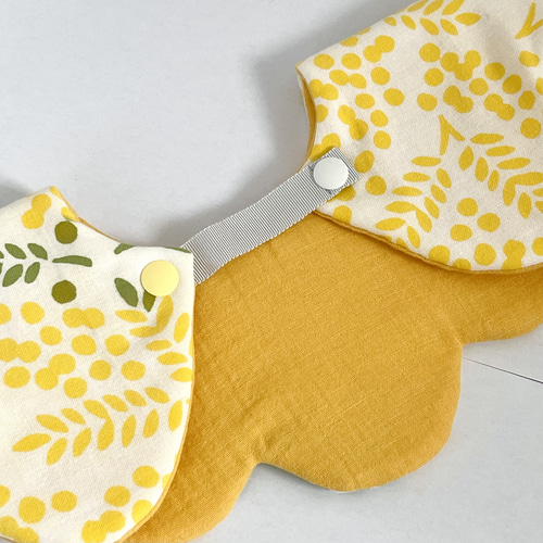 ミモザ ベビースタイ ヘアゴム ヘアピン セット ＊ ハンドメイド