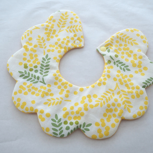 ミモザ ベビースタイ ヘアゴム ヘアピン セット ＊ ハンドメイド