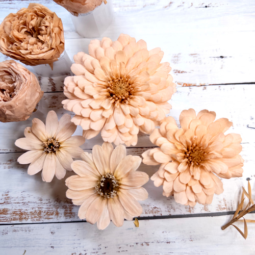 送料無料]プリザの花箱✿Flamingo 花材セット 詰め合わせ プリザーブド 