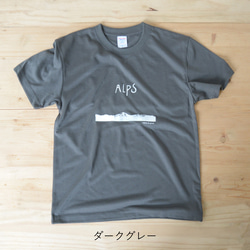 ALPS柄Tシャツ（化繊） 2枚目の画像