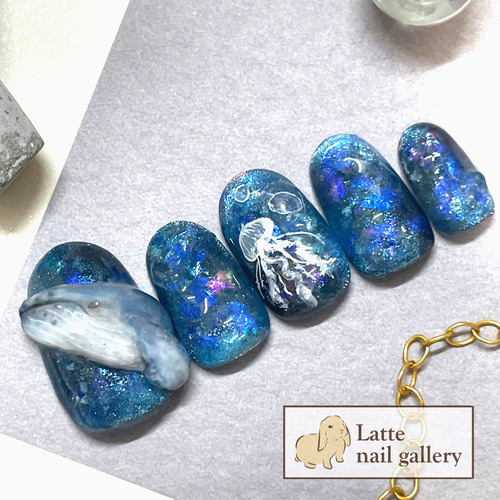 あみ❣️ネイルチップセット 10種類 デザイン豊富 深海」 ネイルチップ（つけ爪） Latte nail gallery 通販 16262869