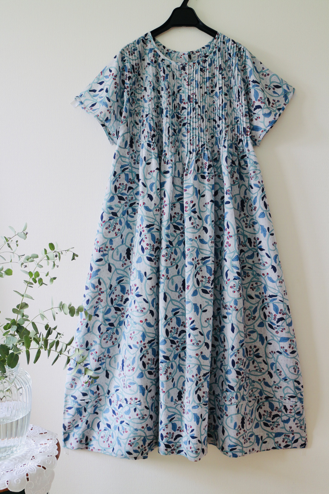 LIBERTY. ハンドメイド　リバティ人気柄　ピンタックワンピース　チュニック -