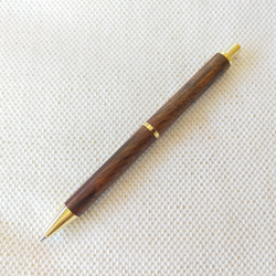 黒檀杢・スリムタイプボールペン 2205-12 ペン・筆記用具 トモヱ工房