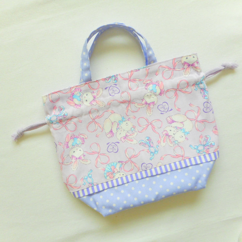 ゆめかわ❤うさぎバレリーナ柄入園入学6点セット・ラベンダー ゆめかわ❤うさぎバレリーナ柄入園入学6点セット・ラベンダー