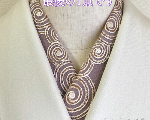 玲音さまご予約希少　圧巻の手刺繍　豪華　令嬢誂えアンティーク　正絹半衿、重ね襟 玲音さまご予約希少 圧巻の手刺繍 豪華 令嬢誂えアンティーク