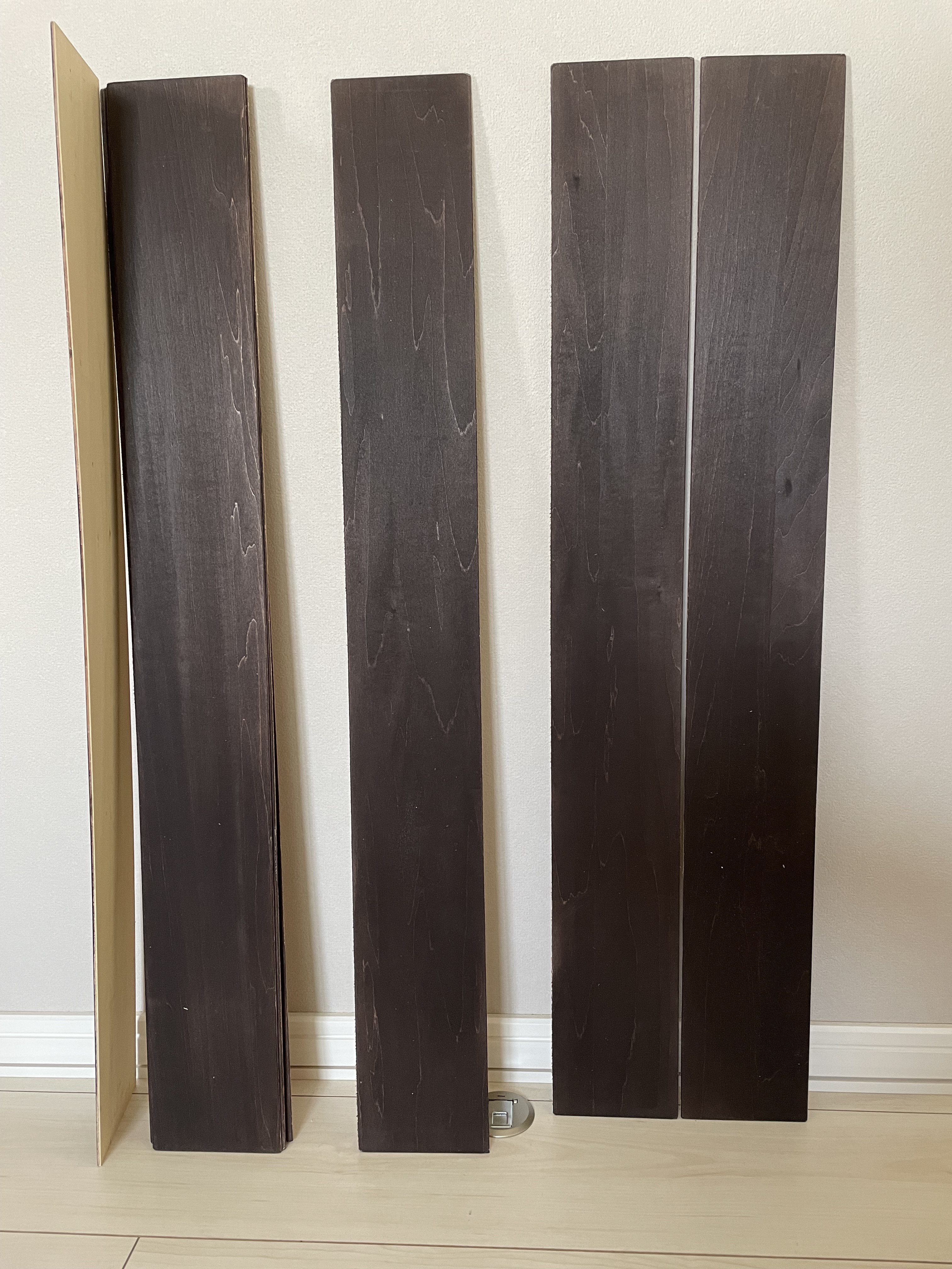 ウッドパネル　チャコールブラウン　ショート