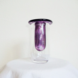 吹きガラス　花瓶 1枚目の画像