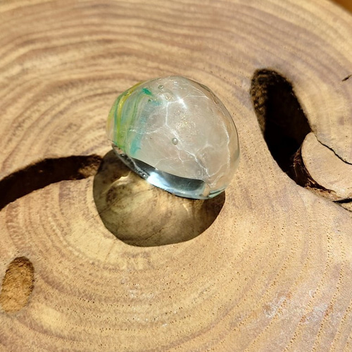 琥珀色　ガラス浮き玉　特大サイズ直径約40cm ヘソ無し　レアカラー 浅原硝子製造所オンラインショップ / 浮き玉キャンドル