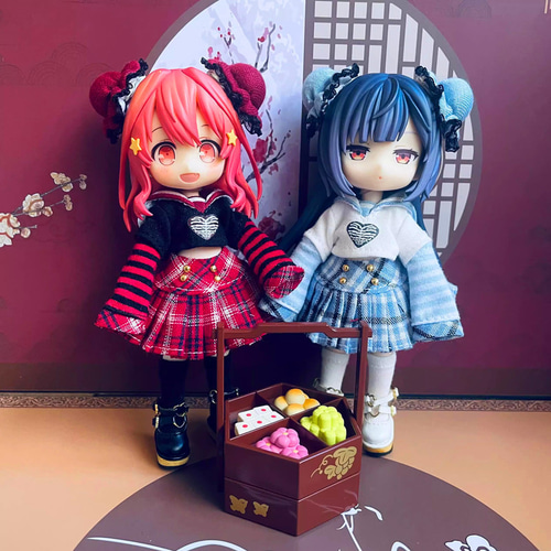 オビツ11 中華料理少女セット 1/12ドール服 ドールウェア 2色