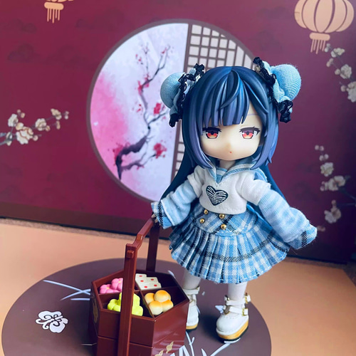 オビツ11 中華料理少女セット 1/12ドール服 ドールウェア 2色 gsc OB11