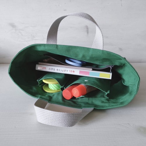レッスンバッグ 6点セット 帆布ドット ハンドメイド 入園・入学グッズ