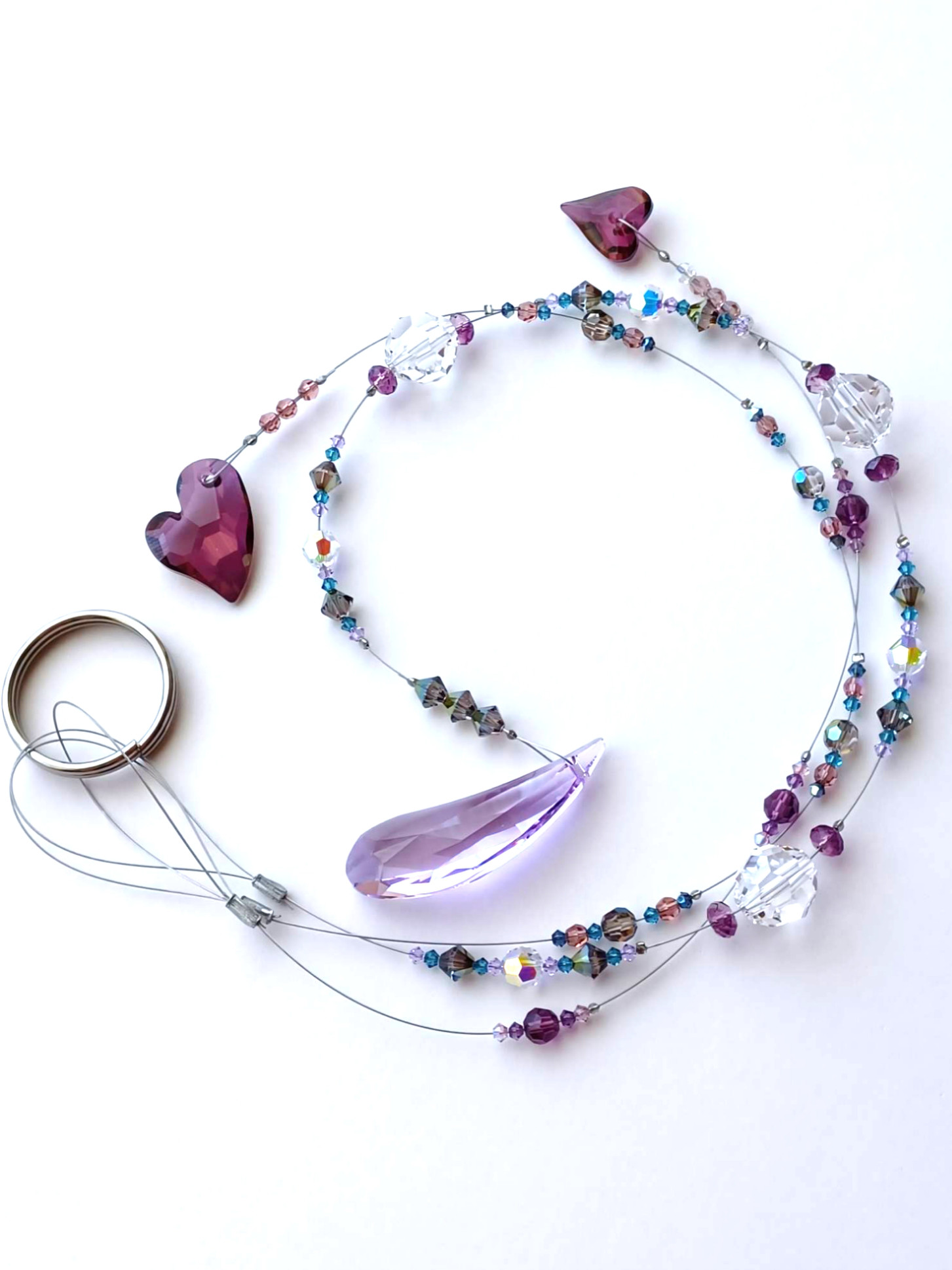 フェアリーウイング&ハート  3連サンキャッチャー