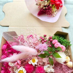 お姫様ピンク花材詰め合わせ 2枚目の画像